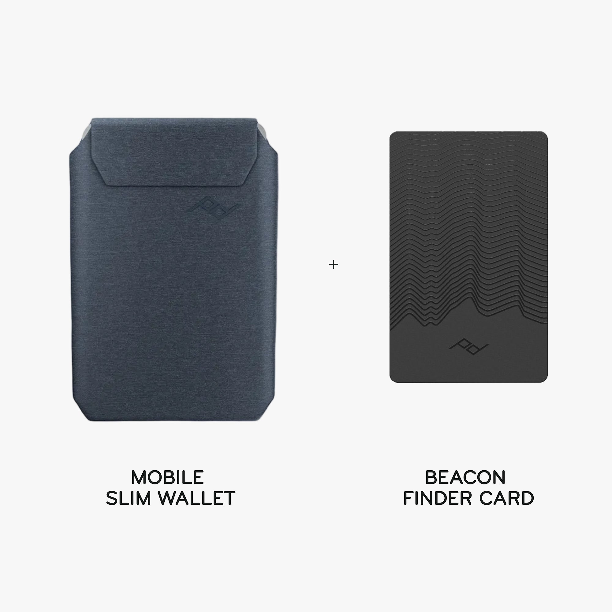 Mobile Slim Wallet  + Beacon Card Bundle 1 | Midnight | Fabric