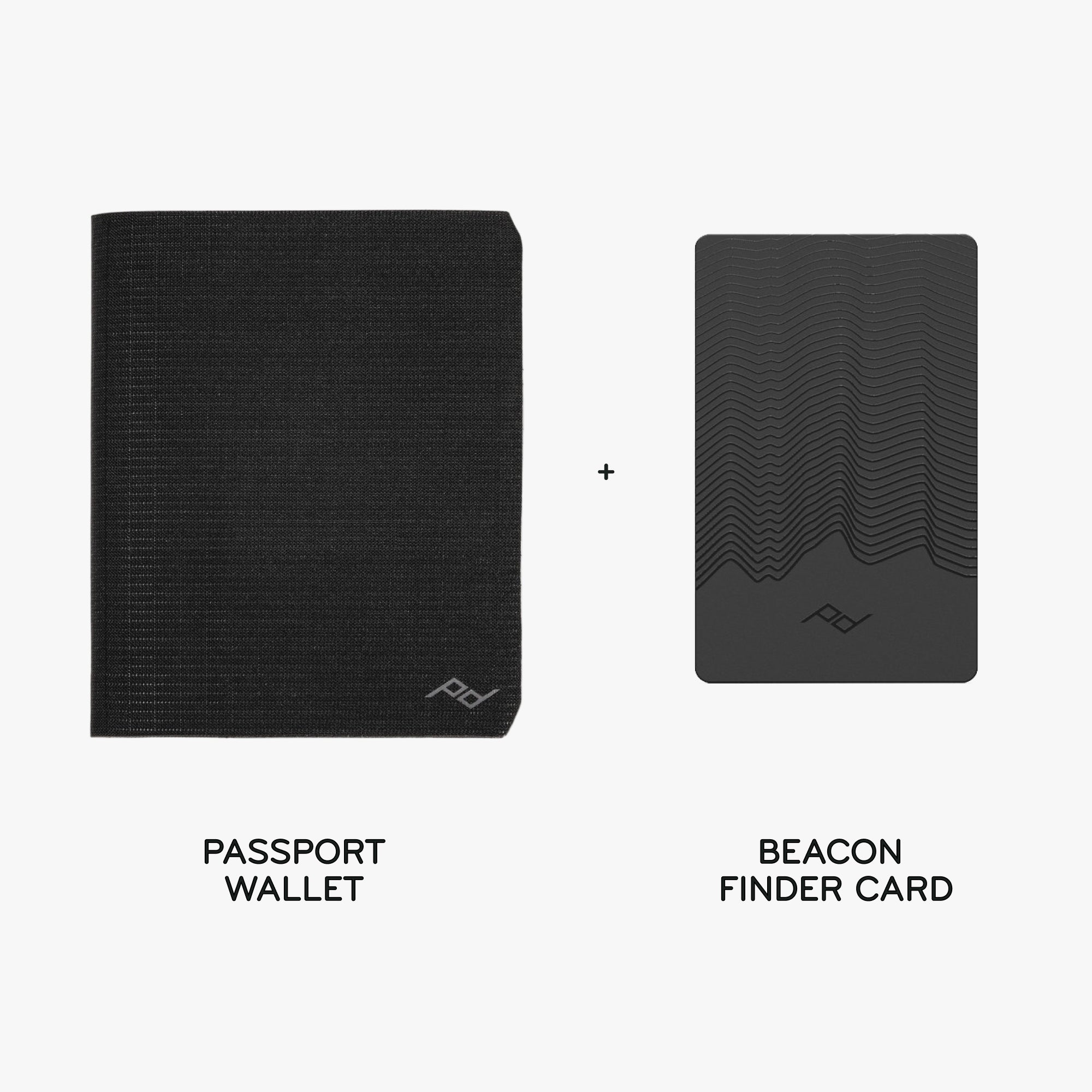 Passport Wallet + Beacon Card Bundle 1 | Black