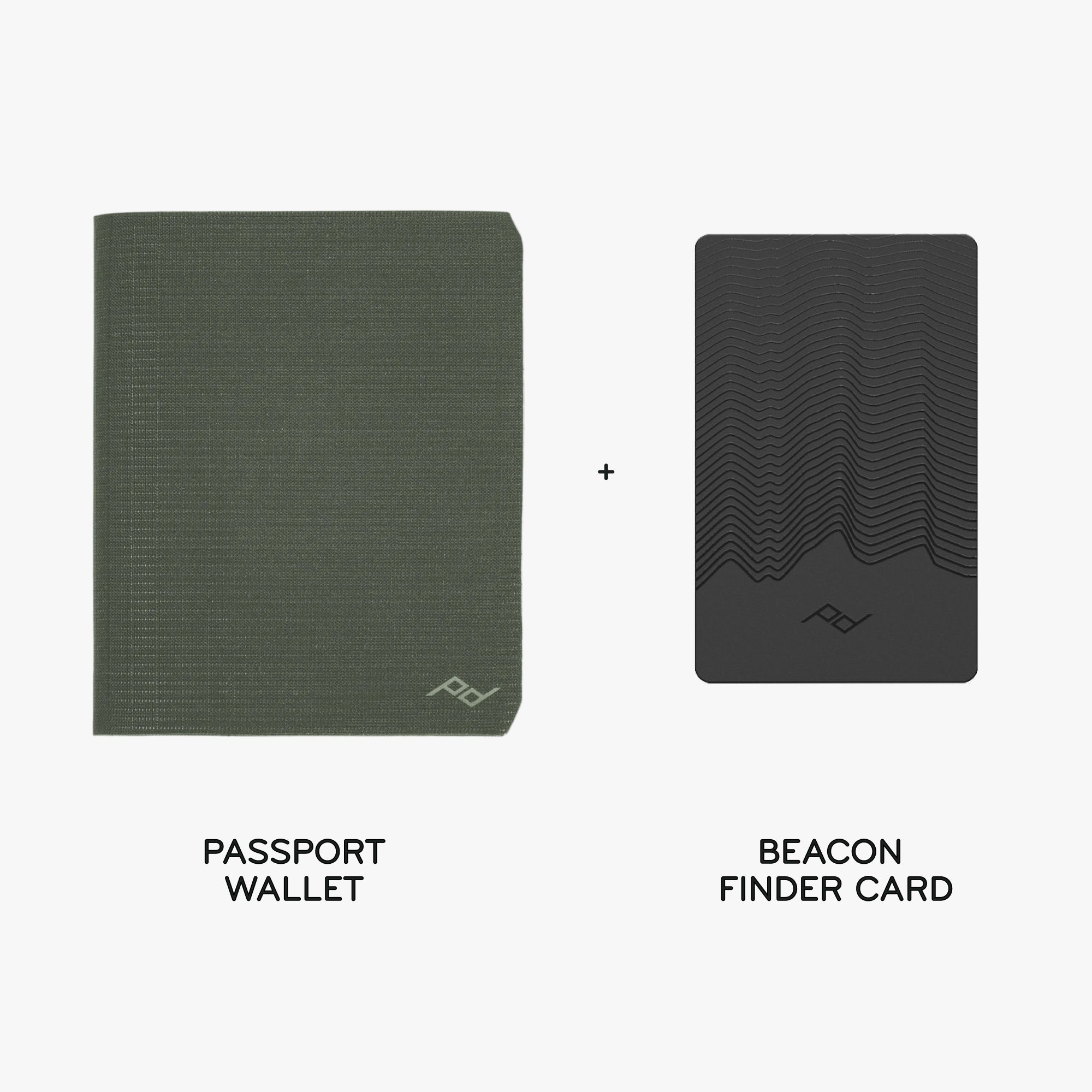 Passport Wallet + Beacon Card Bundle 1 | Sage